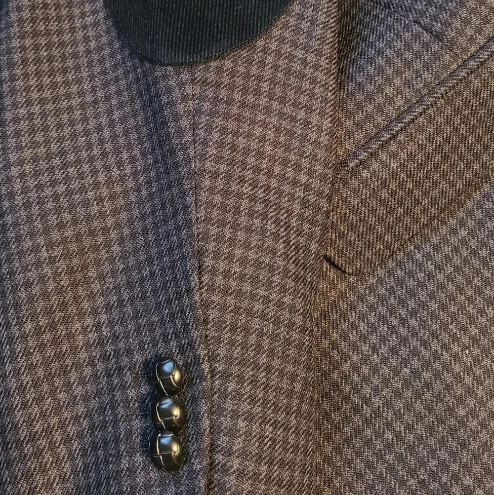 Stafford wool sport blazer Houndstooth Print sz .40 medium